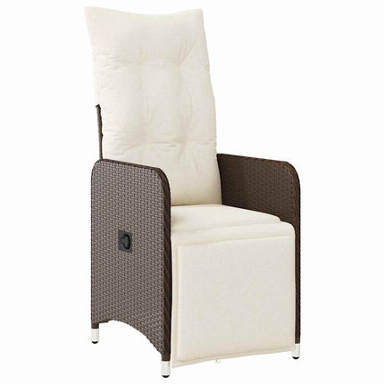 Have Spisebordssæt 5 stk. Brun polyrattan