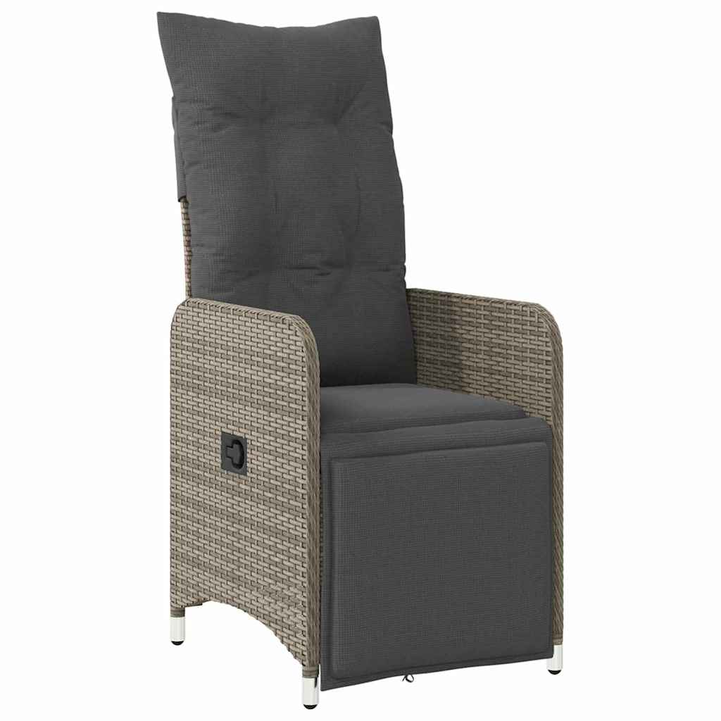 Have Spisebordssæt med pude 3 pcs Grå polyrattan