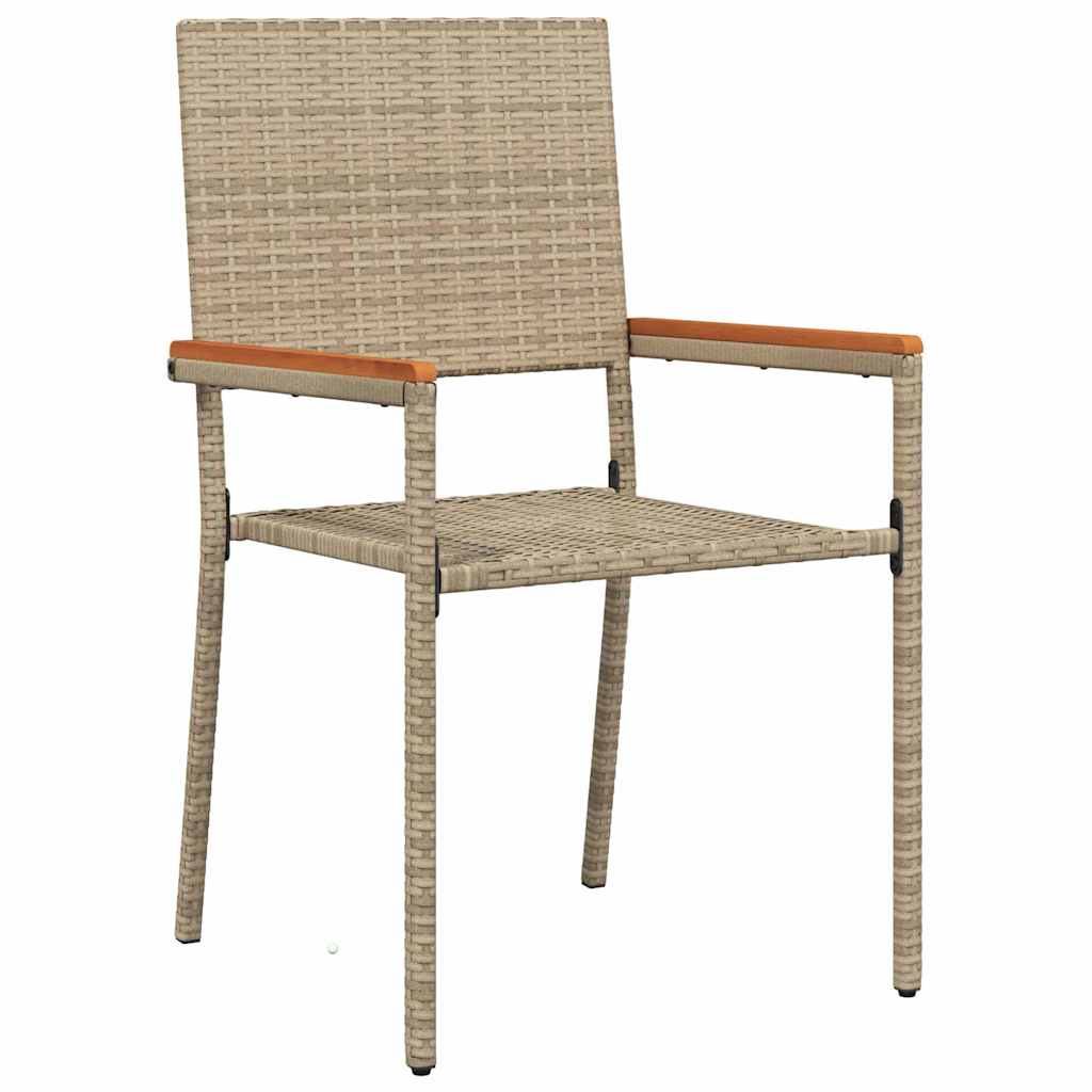 Have Spisebordssæt med pude 5 pcs Beige polyrattan
