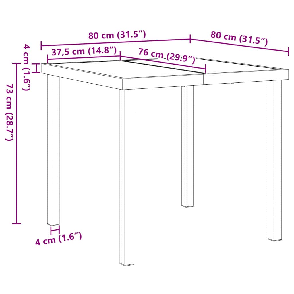 Have Spisebordssæt med pude 5 pcs Grå polyrattan