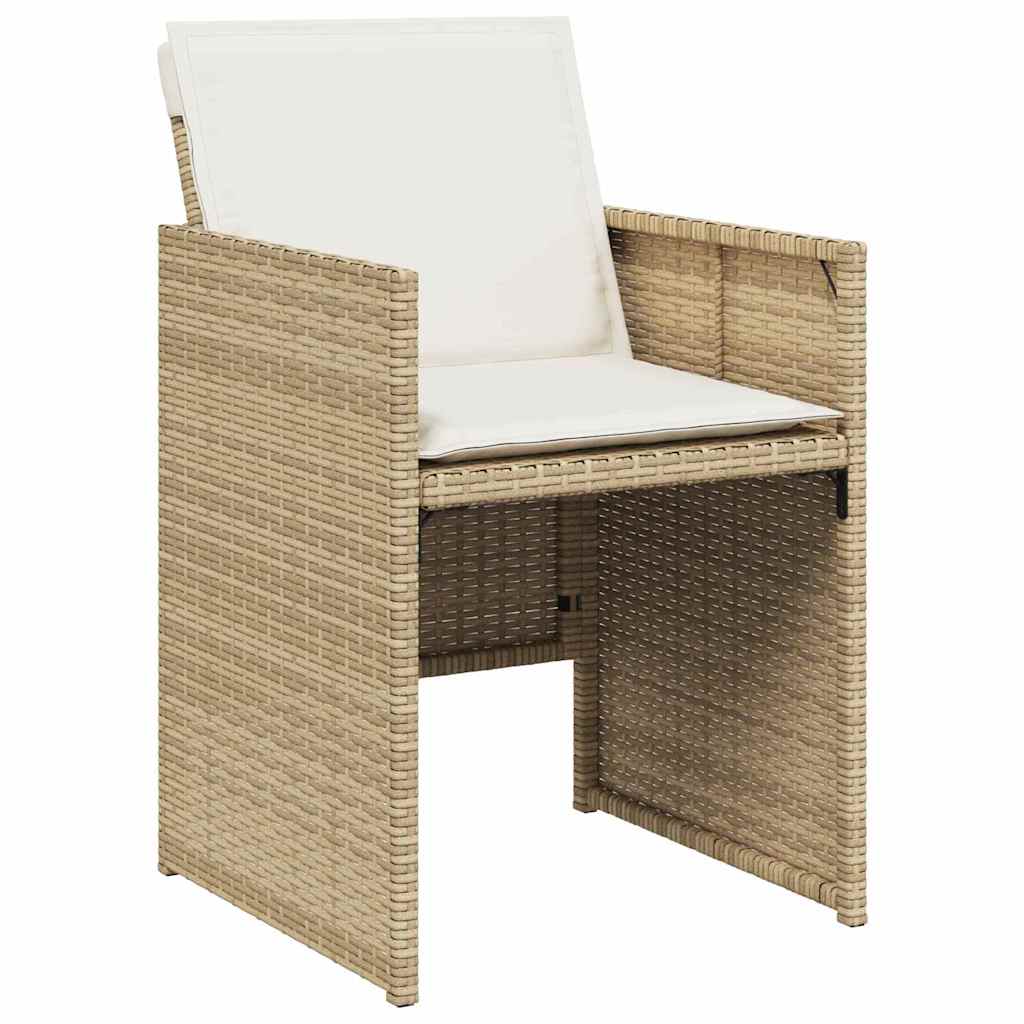 Have Spisebordssæt med pude 5 pcs Beige polyrattan