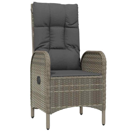 Have Spisebordssæt med pude 5 pcs Grå polyrattan