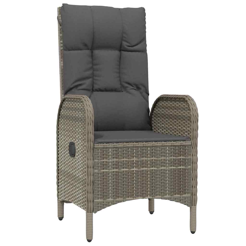 Have Spisebordssæt med pude 5 pcs Grå polyrattan