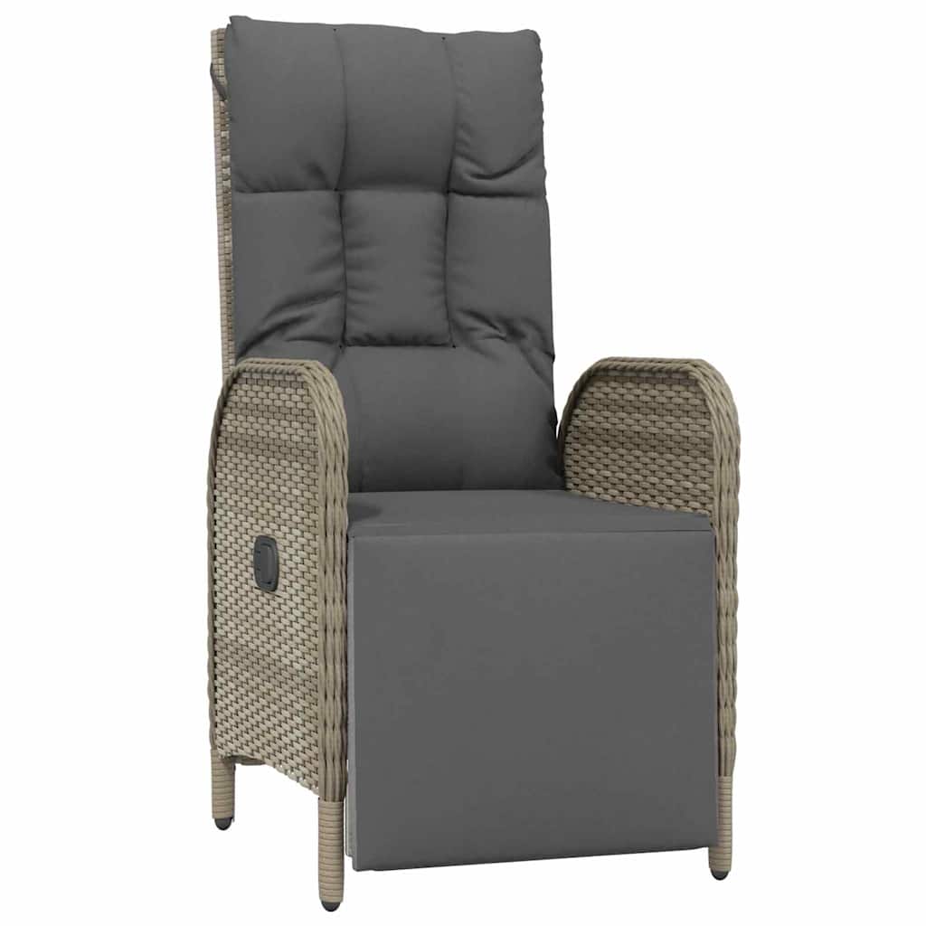 Have Spisebordssæt med pude 3 pcs Grå polyrattan