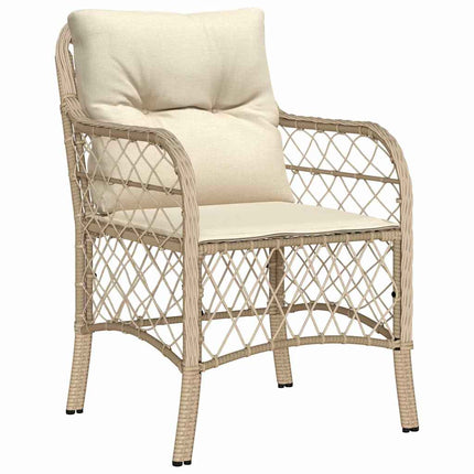 Have Spisebordssæt med pude 3 pcs Beige polyrattan