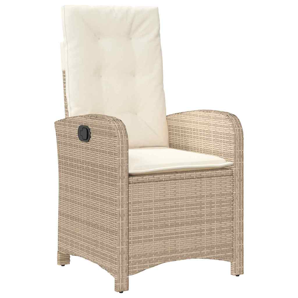 Have Spisebordssæt med pude 5 pcs Beige polyrattan