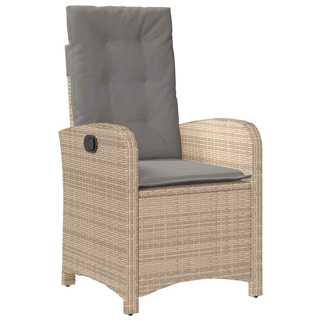 Have Spisebordssæt med pude 5 pcs Beige polyrattan