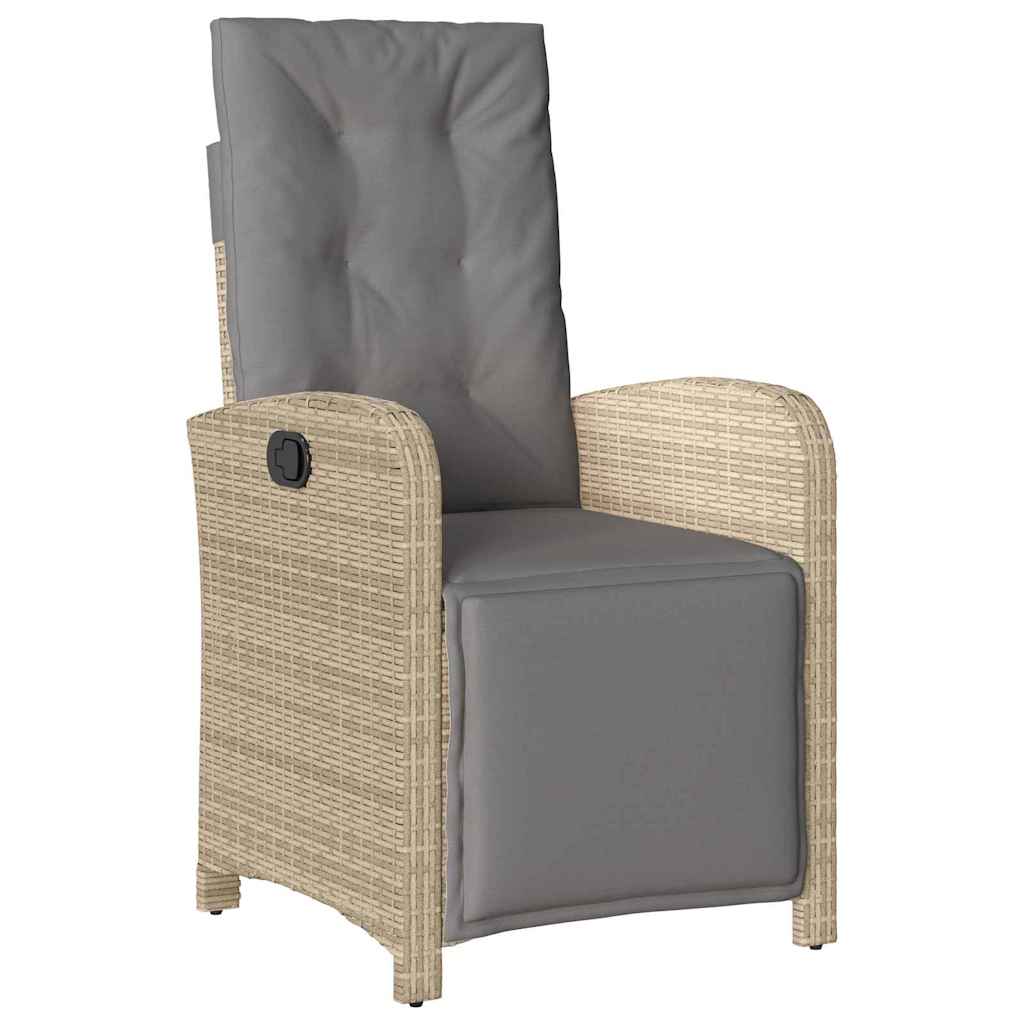 Have Spisebordssæt med pude 7 pcs Beige polyrattan