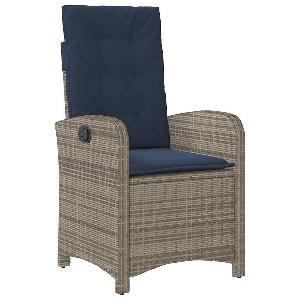 Have Spisebordssæt med pude 5 pcs Grå polyrattan