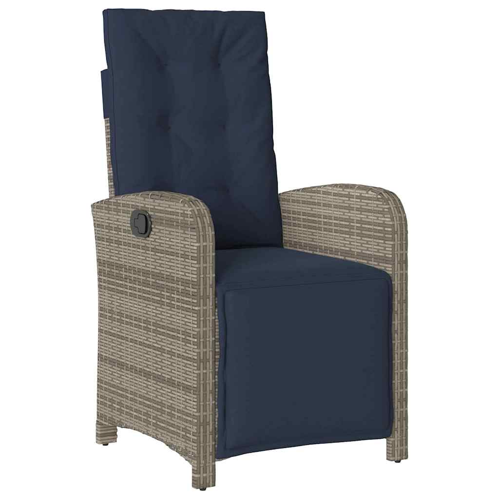 Have Spisebordssæt med pude 5 pcs Grå polyrattan