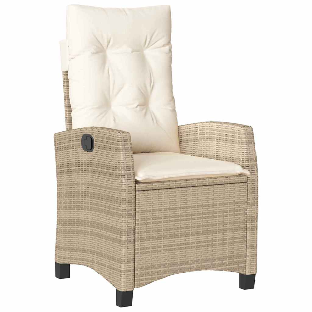 Have Spisebordssæt med pude 7 pcs Beige polyrattan