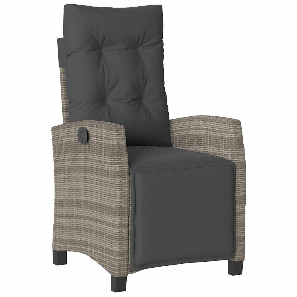 Have Spisebordssæt med pude 5 pcs Grå polyrattan