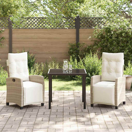 Have Spisebordssæt med pude 3 pcs Beige polyrattan