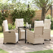 Have Spisebordssæt med pude 5 pcs Beige polyrattan