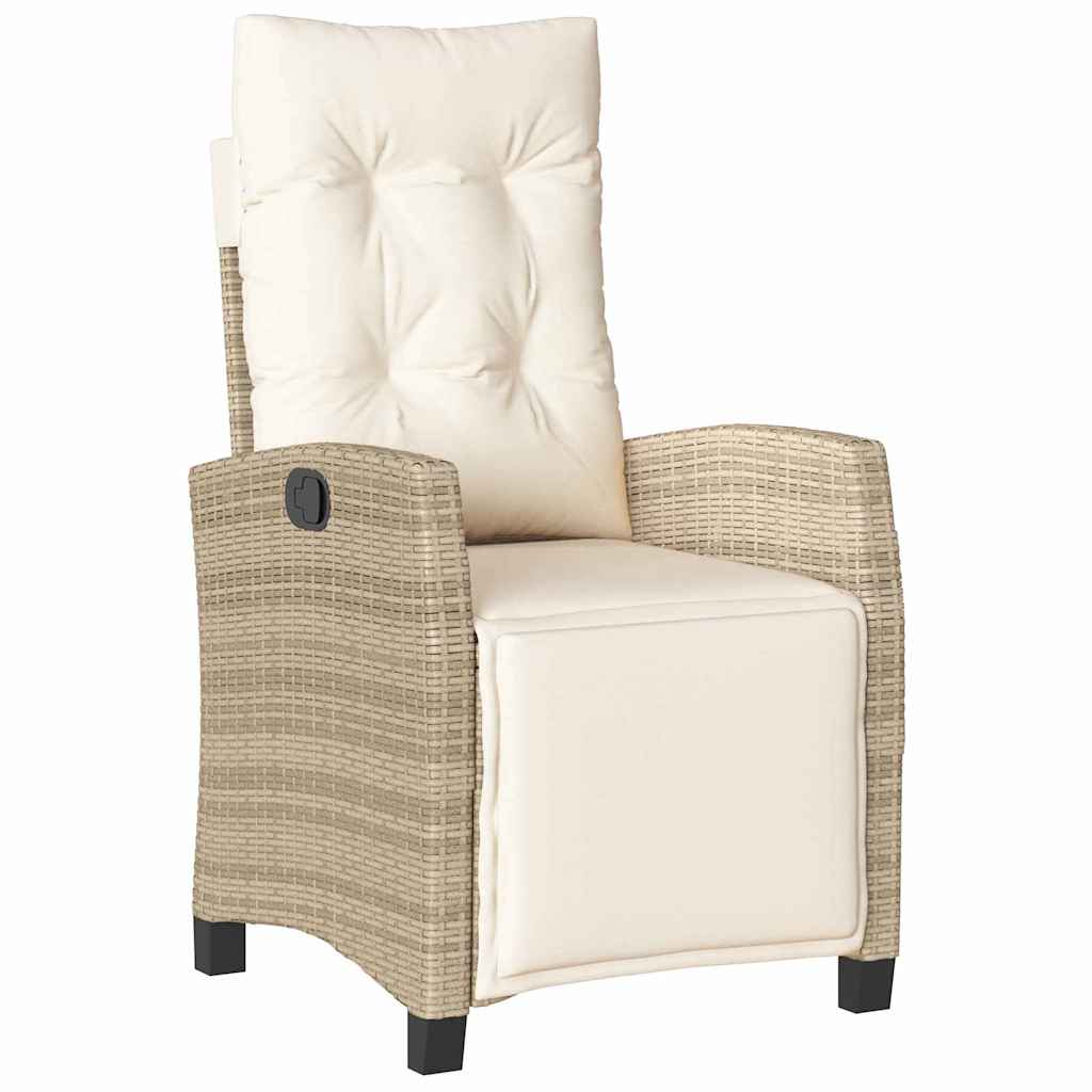 Have Spisebordssæt med pude 5 pcs Beige polyrattan