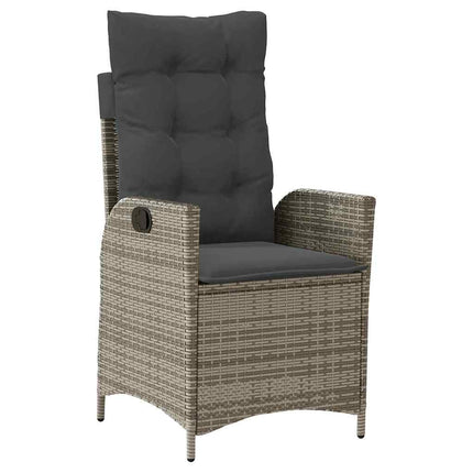 Have Spisebordssæt med pude 3 pcs Grå polyrattan