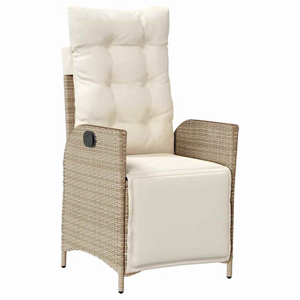 Have Spisebordssæt med pude 7 pcs Beige polyrattan