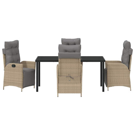 Have Spisebordssæt med pude 5 pcs Beige polyrattan