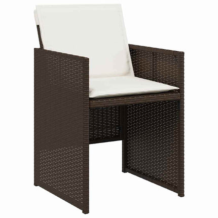 Have Spisebordssæt 5 pcs Brun polyrattan
