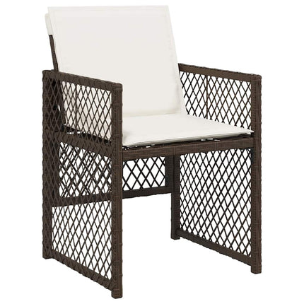 Have Spisebordssæt 5 pcs Brun polyrattan