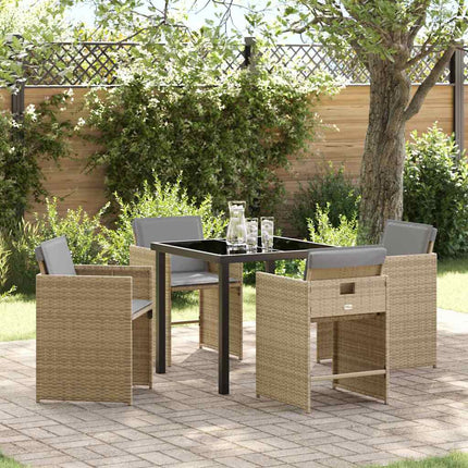 Have Spisebordssæt 5 pcs Beige polyrattan