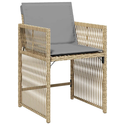 Have Spisebordssæt 5 pcs Beige polyrattan