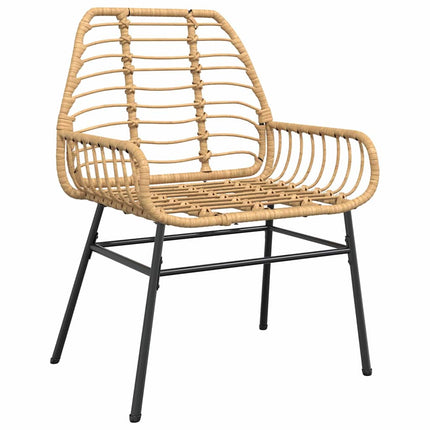Have Spisebordssæt 3 pcs Brun polyrattan