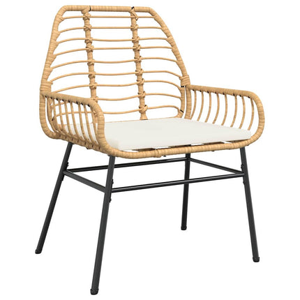 Have Spisebordssæt 9 pcs Brun polyrattan