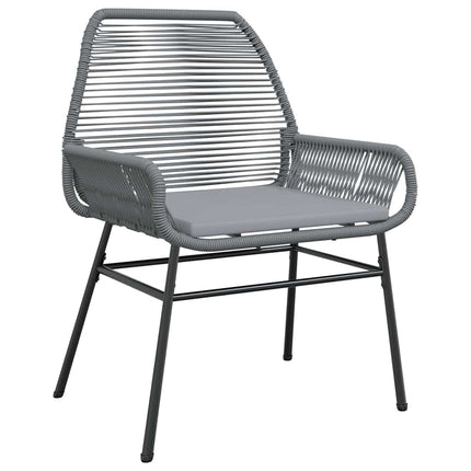 Have Spisebordssæt med pude 7 pcs Grå polyrattan