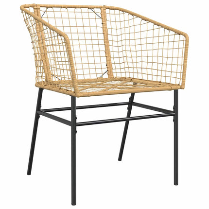 Have Spisebordssæt 3 pcs Brun polyrattan