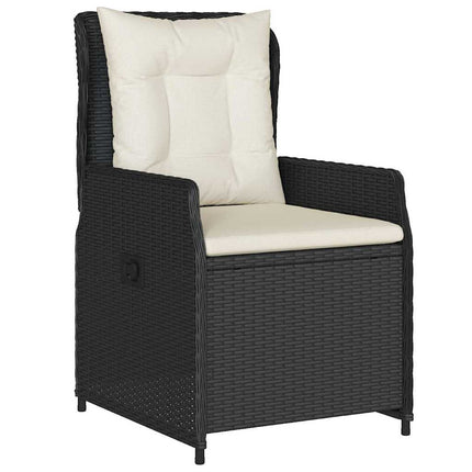Have Spisebordssæt 9 pcs Sort polyrattan