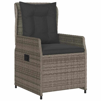 Have Spisebordssæt 9 pcs Grå polyrattan