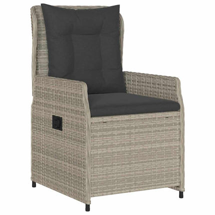 Have Spisebordssæt 5 pcs Lysegrå polyrattan