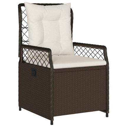 Have Spisebordssæt 7 pcs Brun polyrattan