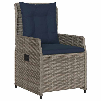 Have Spisebordssæt med pude 5 pcs Grå Poly rattan