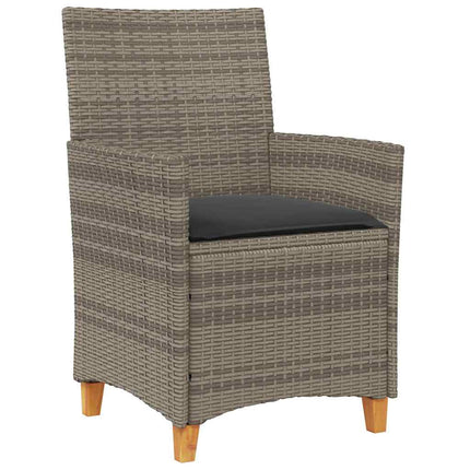 Have Spisebordssæt 3 stk. Grå polyrattan