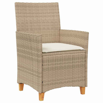 Have Spisebordssæt 3 pcs Beige polyrattan