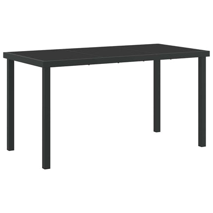 Have Spisebordssæt 5 stk. Sort polyrattan