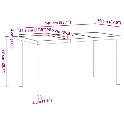 Have Spisebordssæt 5 stk. Sort polyrattan