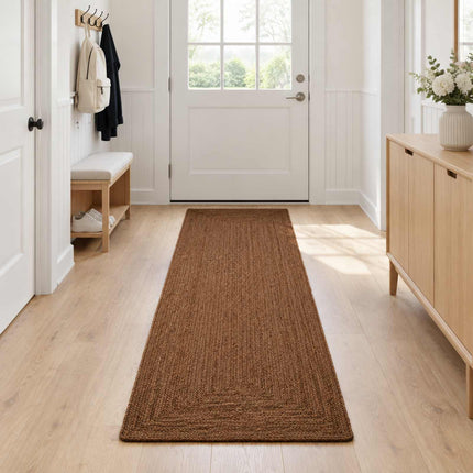 Område tæppe Grå 60 x 250 cm Jute