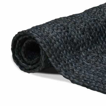 Områdetæpper Rektangulær Mørkegrå 80 x 150 cm Jute