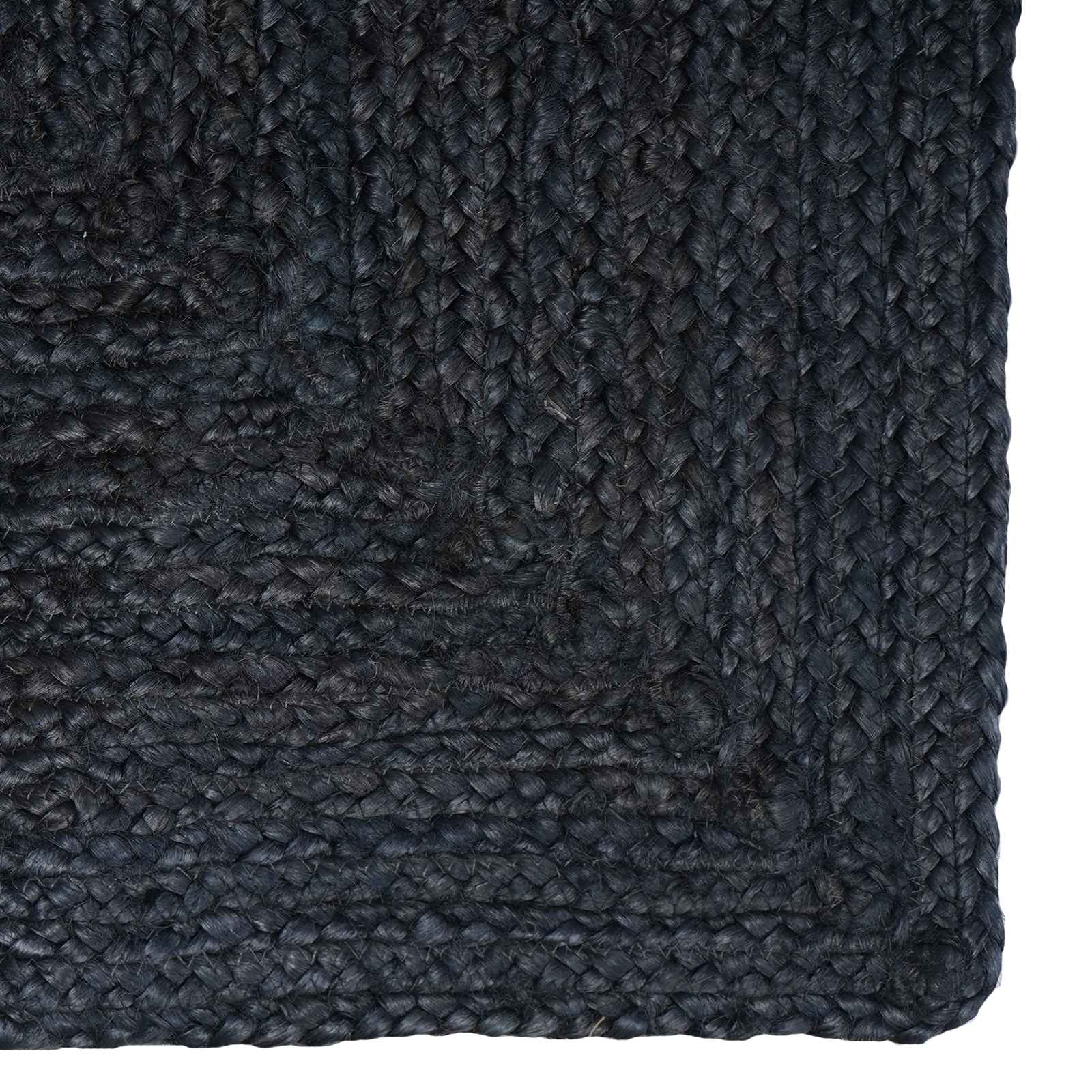 Områdetæpper Rektangulær Mørkegrå 120 x 170 cm Jute