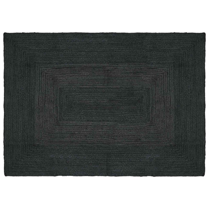 Områdetæpper Rektangulær Mørkegrå 120 x 170 cm Jute