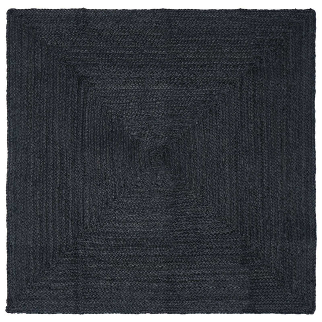 Område tæppe Mørkegrå 160 x 160 cm Jute