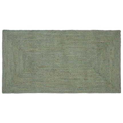 Områdetæpper Rektangulær Olivengrøn 60 x 110 cm Jute