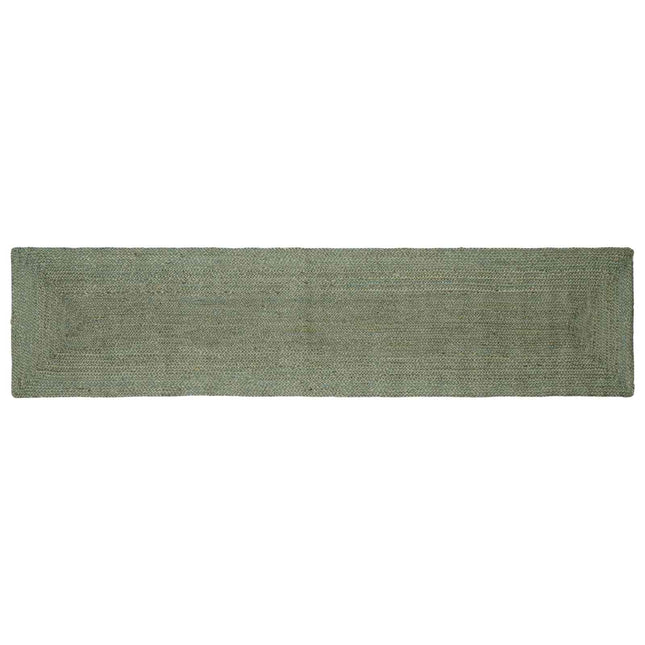 Områdetæpper Rektangulær Olivengrøn 60 x 250 cm Jute