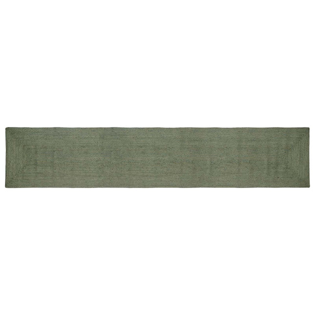 Områdetæpper Rektangulær Olivengrøn 60 x 400 cm Jute