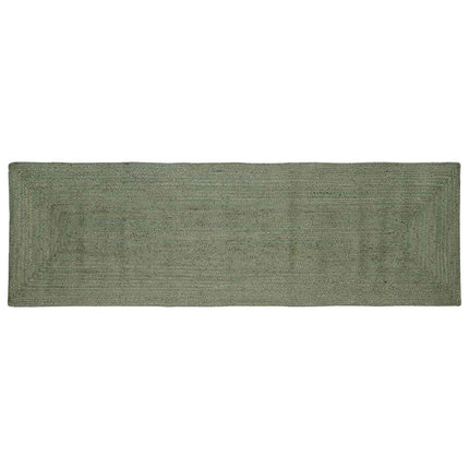 Områdetæpper Rektangulær Olivengrøn 80 x 200 cm Jute