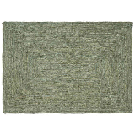 Områdetæpper Rektangulær Olivengrøn 120 x 170 cm Jute