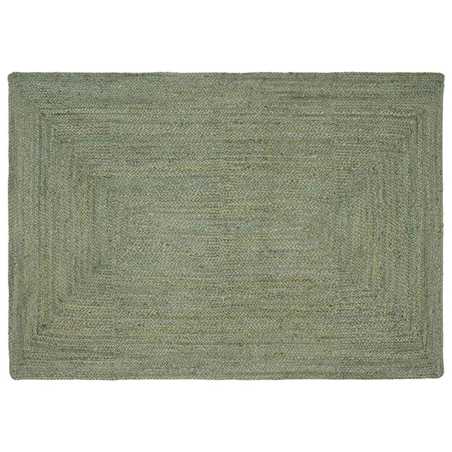 Områdetæpper Rektangulær Olivengrøn 120 x 170 cm Jute